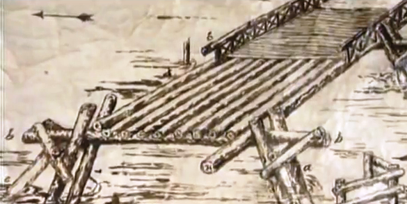 Rhine river bridge - Beams connecting pillings History of Project Management